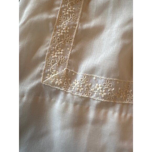 Vintage Polly Flinders Smoked Infant Baptism Dress White Lace Detail 3 To 9 Mos - Picture 2 of 6